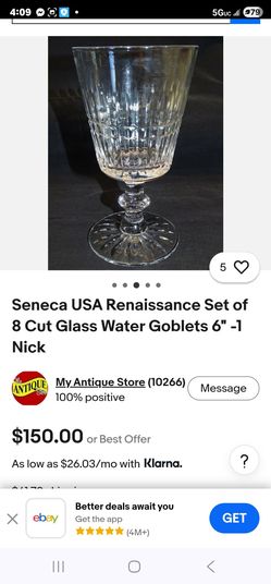 Will Take Best Offers Not Free Antique glass set 29 piece