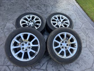 20’ Denali Yukon AT4 Tahoe Suburban Silverado Wheels Tires GM 6 Lug