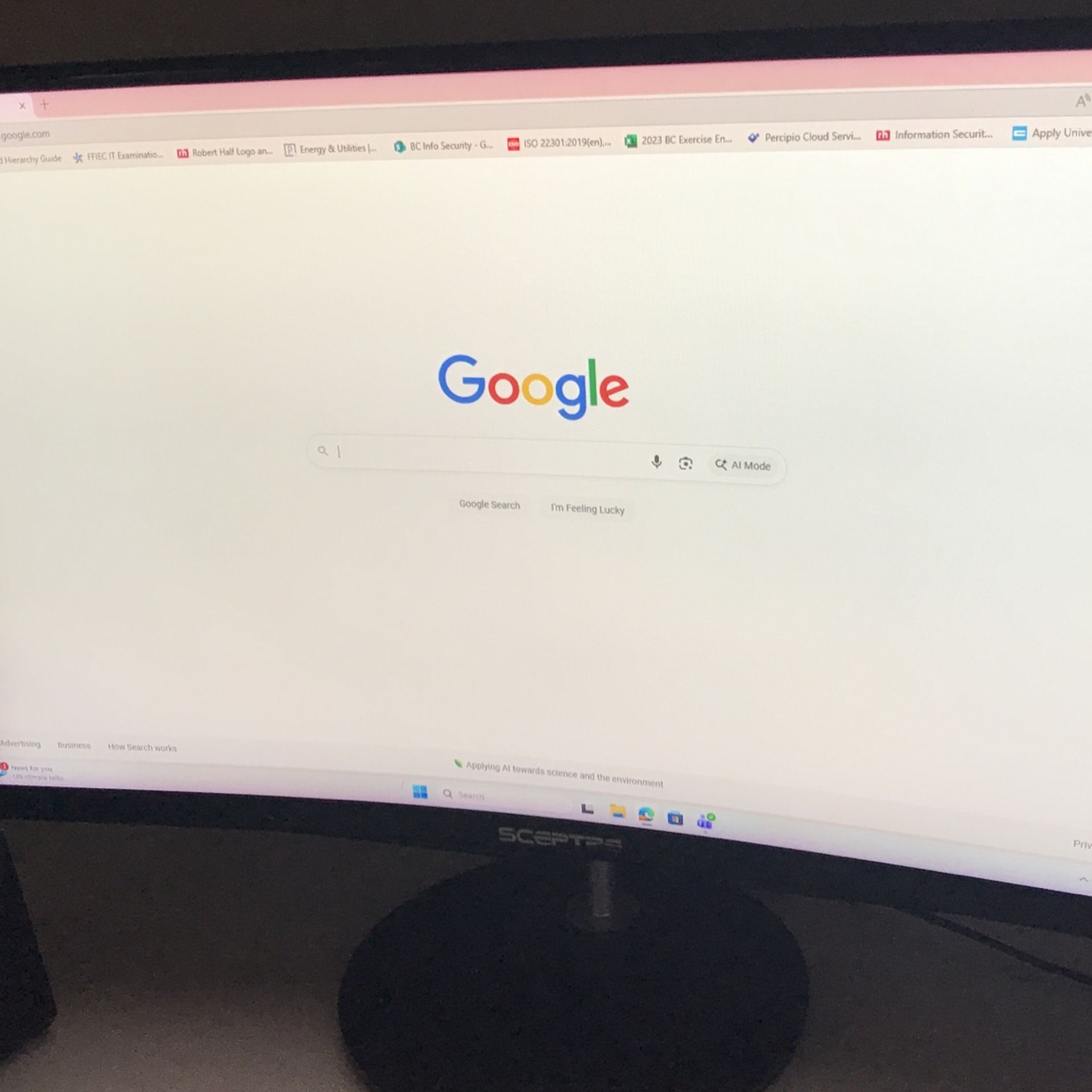 Sceptre Curve Monitor 27 Inches (Model 727)