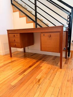 Authentic Danish Domino Mobler Mid-Century Modern Teak Desk
