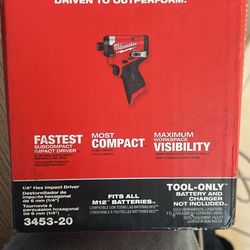 Milwaukee M12 1/4 Impact Driver Fuel