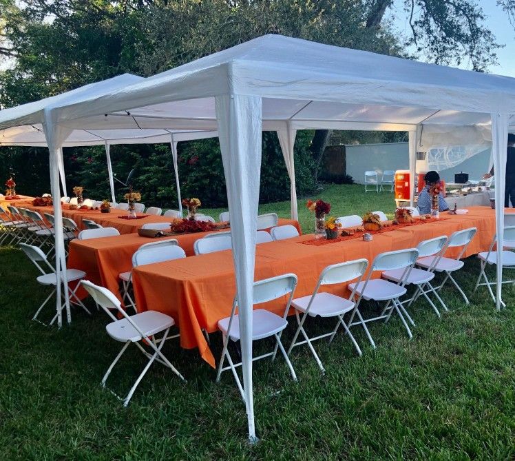 Shelter Covering Mighty Strong Tent New πͺπΌβ¨ 175 each King Size π4 pack of tents πΆ seats 130 people for 600 πEvent Garden Party Wedding 10x20 ea w