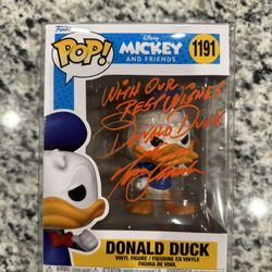 Signed Donald Duck Funko Pop 