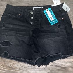 Size 9 black ripped shorts