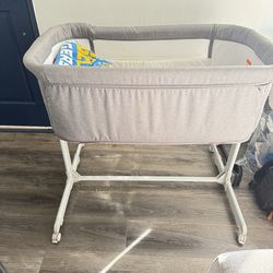 KoolerThings 3 in 1 Baby Bassinet, Bedside Sleeper, & Playpen, Easy Folding Portable Crib (Grey)- KoolaBaby (Bassinet) Overall Pick