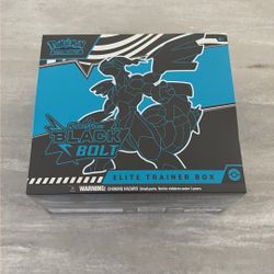 Pokémon Scarlet and Violet Black Bolt ETB 