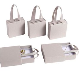 40 pcs paper boxes 9 x 9 x 3.5 cm, grey luxury gift storage, jewelry gift storage box for earrings necklaces bracelets rings