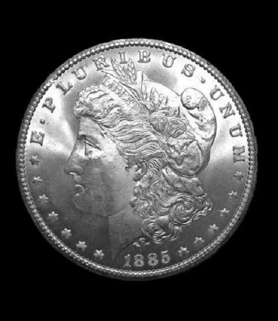 1885 CC Morgan Silver Dollar Carson City High Grade Rare Uncirculated Cleaned
