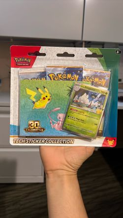 Opened Pokemon 30th Celebration Tech Sticker