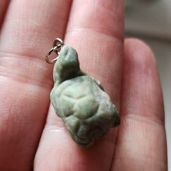 Soapstone Turtle Charm Pendant 