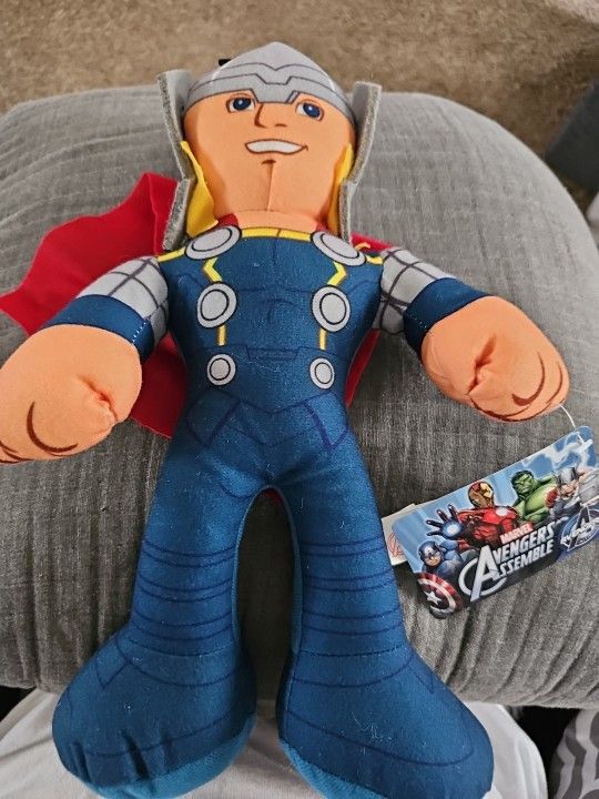 Good Stuff Marvel Avengers Assemble Thor 14" Plush Doll 2014