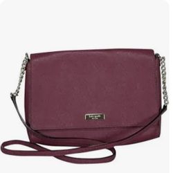 Kate Spade ♠️crossbody burgundy leather 👜 