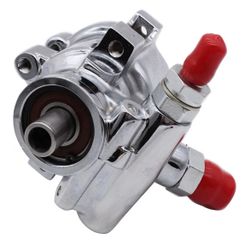 1 PC SHLPDFM Chrome Silver Power Steering Pump Saginaw Tc Type 2 Remote Reservoir Power Steering Pump Fits for Chevy Gm 1(contact info removed) 