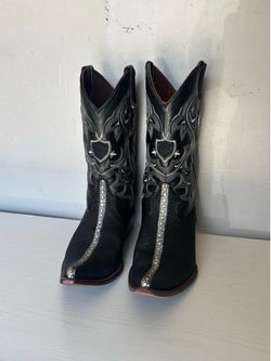 Blackstone Genuine Stingray Leather Cowboy Boots – Men’s Size 10.5