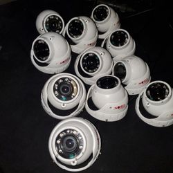 11 Safety Vision  dome cameras, model 41-2.8MIR-WT 