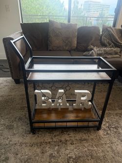 Rolling Bar Cart