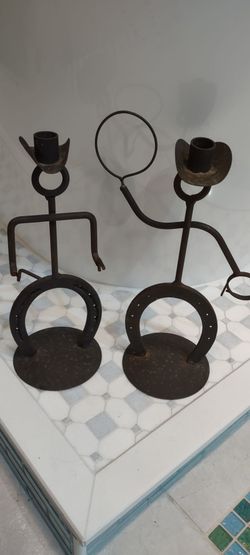Horseshoe Cowboy Sculpture