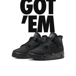 Jordan 4 Black cat size 11M