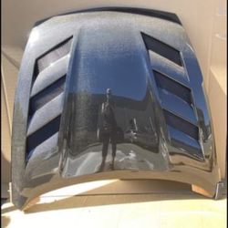 New 2009 - 2020 Nissan 370Z 2DR VIS Racing AMS Style Carbon Fiber Vented Hood