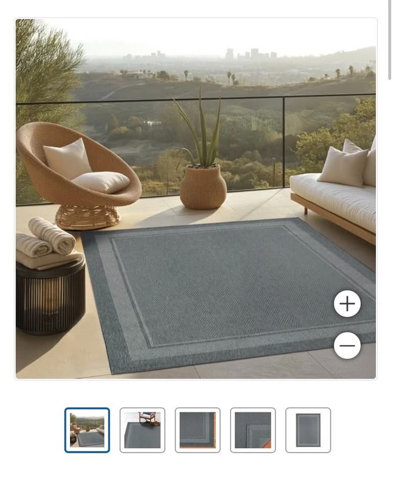 New | Area Rug 5 ft 3 in x 7 ft Indoor or Outdoor Rug