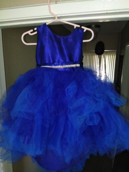Royal blue toddler night out dress