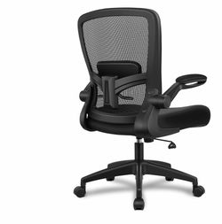 FelixKing Office Chair, Ergonomic Desk Chair Breathable Mesh Chairs Adjustable High Back Lumbar Support Flip-up Armrests, Executive Rolling Swivel Com