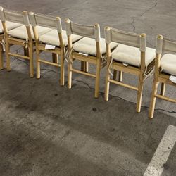 Set Of 6 Mid Century Modern Dining Chairs 