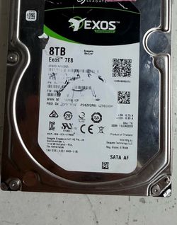 Seagate Exos 7E8 8TB 7200RPM Enterprise SATA 3.5" Hard Drive