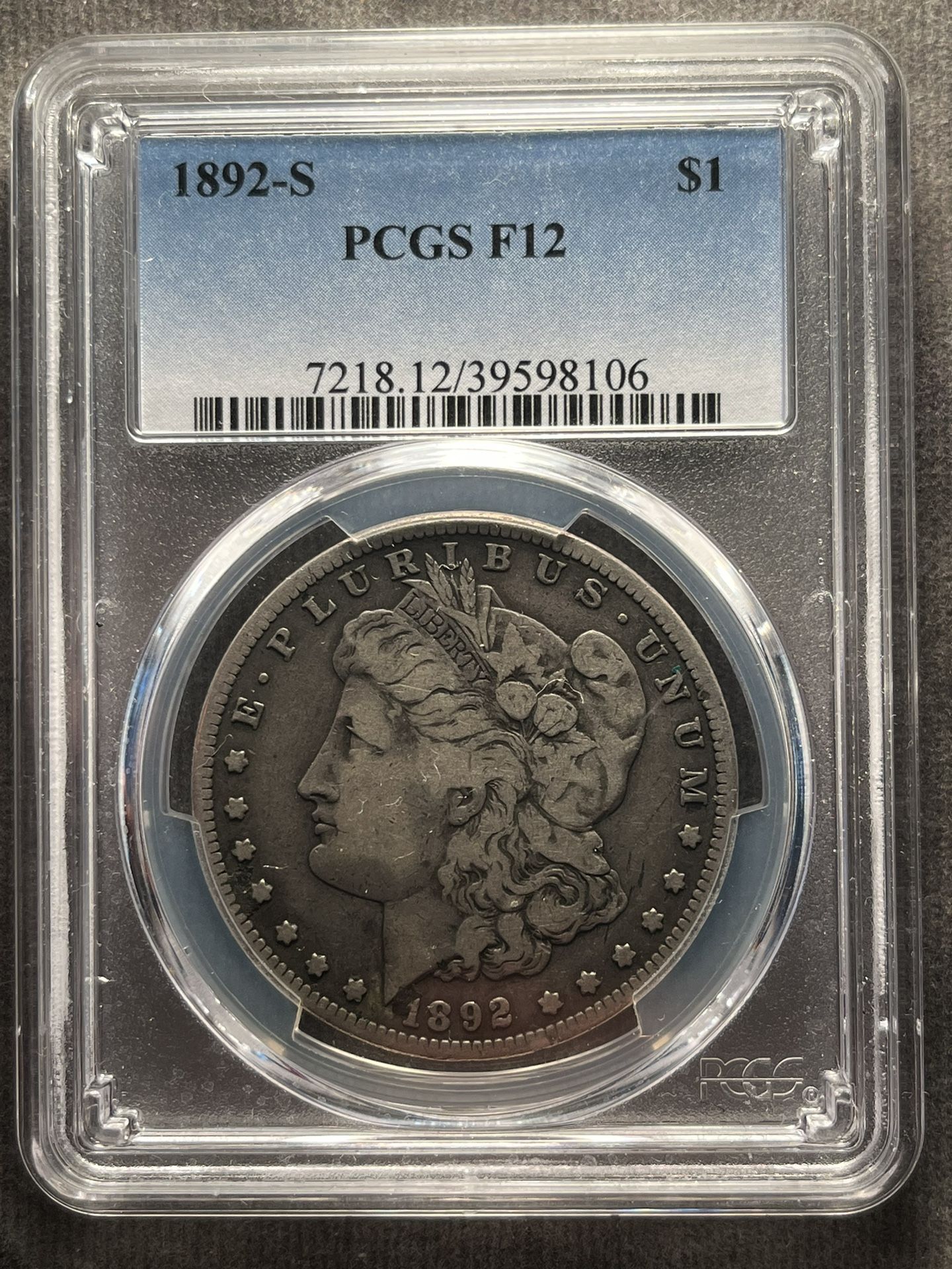 1892s 1$ Morgan Silver dollar