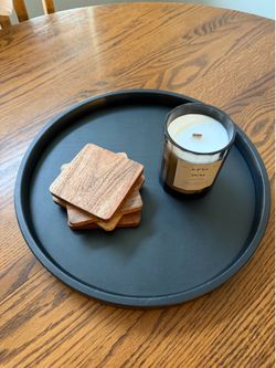 Black Faux Leather Display Tray