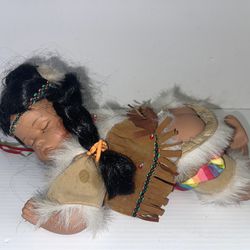 Goldenvale Collection Porcelain Doll Pocahontas 1/2000 Native American Baby - Z1127