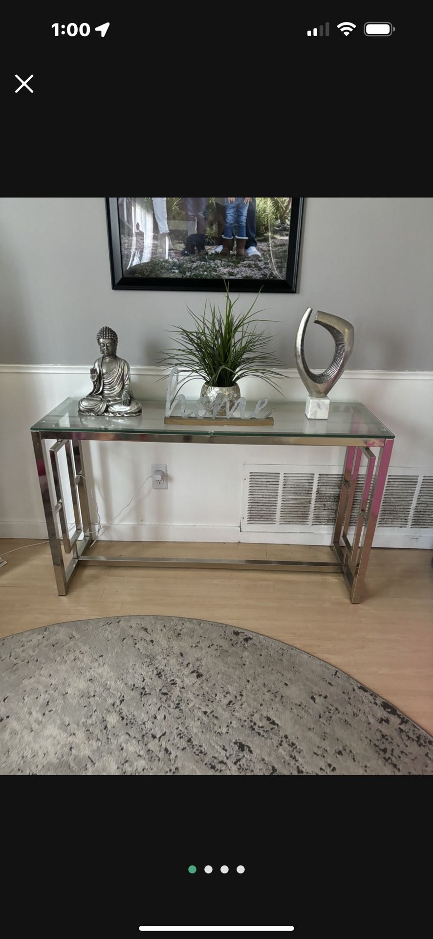 Glass Table Console
