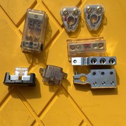 Battery Terminals And Fuses For Car Audio Or Solar