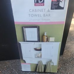 Cabinet And Towel Bar