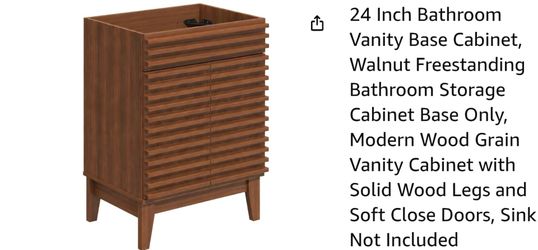 24"  vanity base