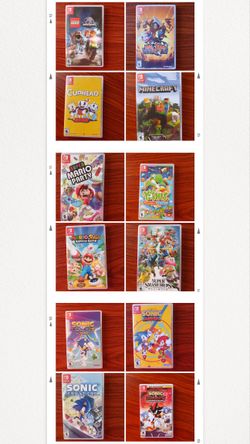 Nintendo switch cases.