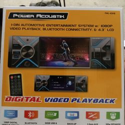 Power Acoustik Bluetooth Car Stereo With Remote Brand New In The Box