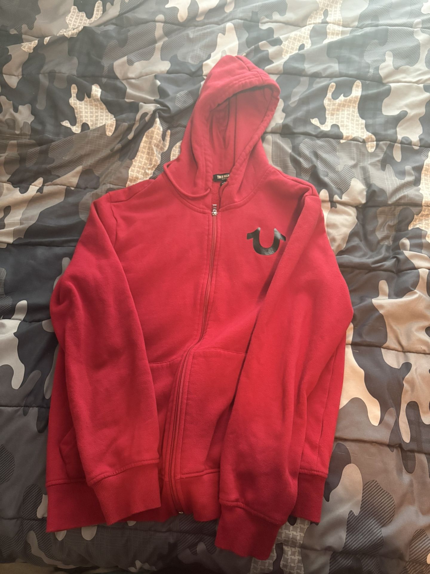 Zip Hoodie True Religion Red Camo Hoodie True Religion Hoodie