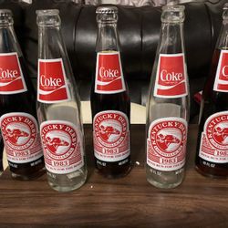 1984 And 1983 Coke Bottles