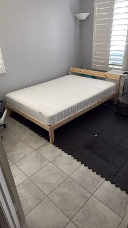 Full Size Bed frame With Mattress
