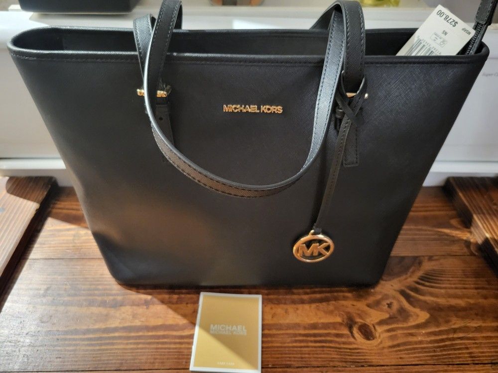 Michael Kors Black Tote Purse Bag