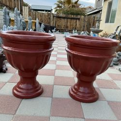 New Flower Pots Made Out Of Cement Perfect Gift 