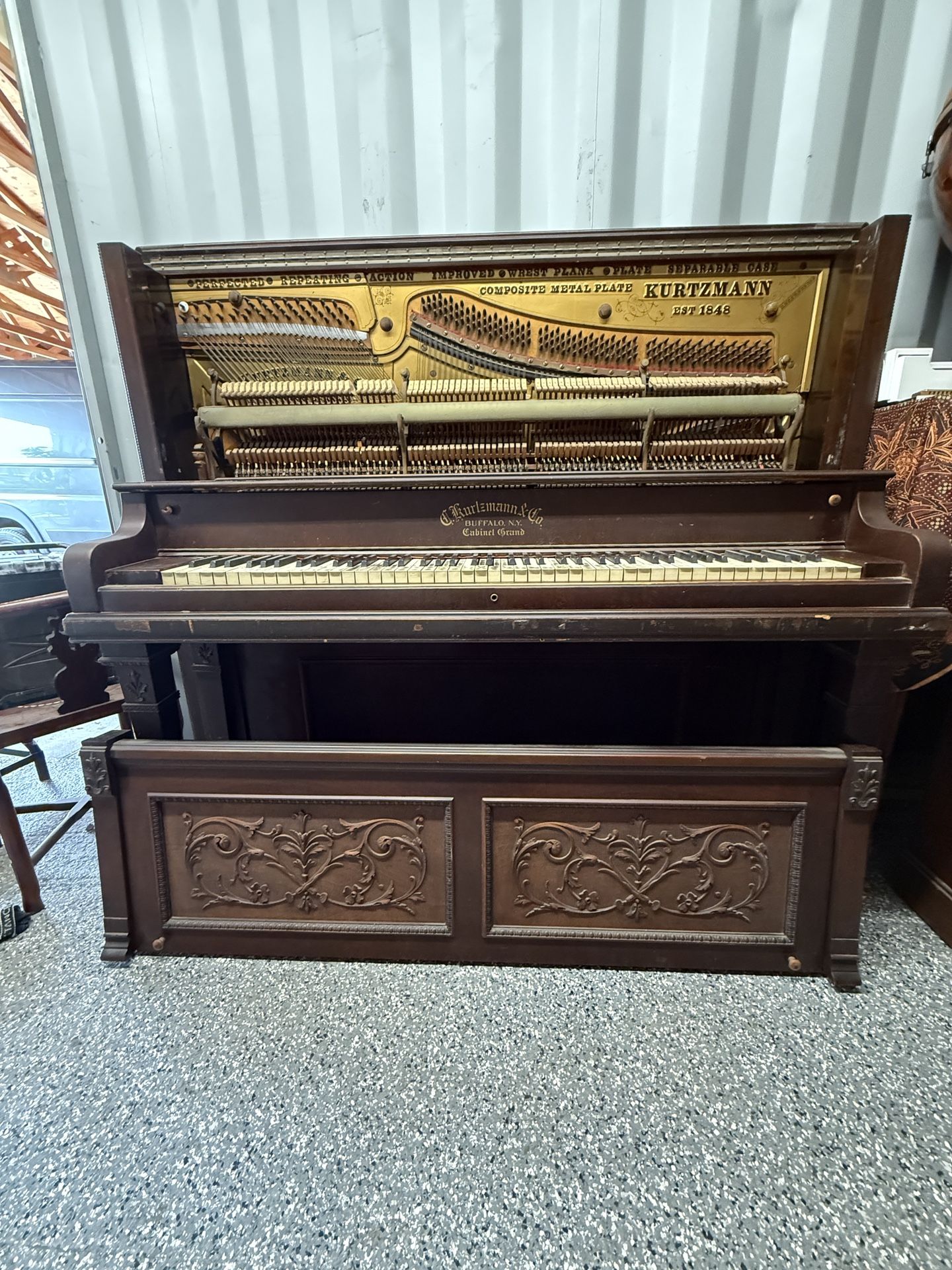 Gorgeous 100 year old Upright Grand Piano-Free