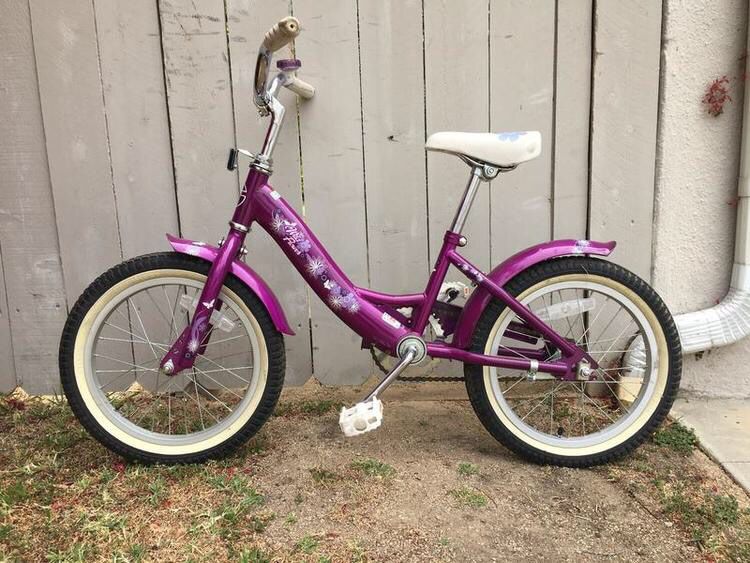 Girls 16” purple bike