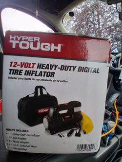 Hypertough Digital Tire Inflator With Flashlight