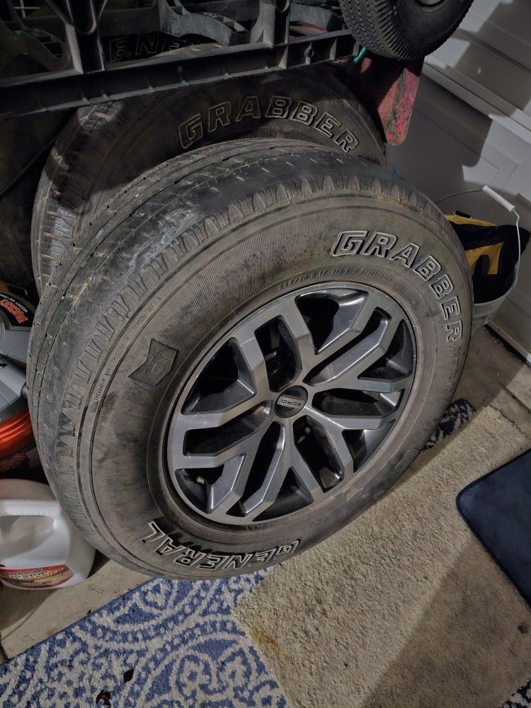 Don't Need Ford Rims And Tires Used Great Condition