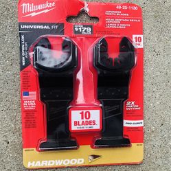 1-3/8 in. High Carbon Steel Universal Fit Japanese Teeth Hardwood Cutting Multi-Tool Oscillating Blade (10-Pack)