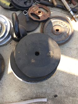 50lbs 2-25lb 1” standard weights