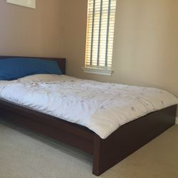 Ikea Bed Frame And Mattress (queen size)