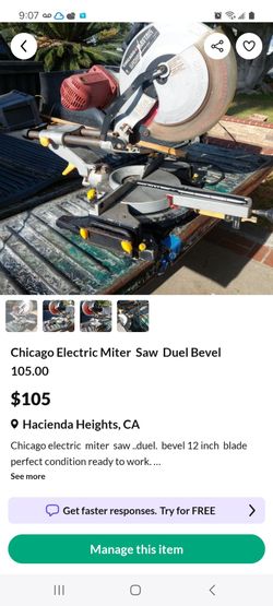 Chicago circular saw  duel.  Bevel. Perfect Condicion  95.00